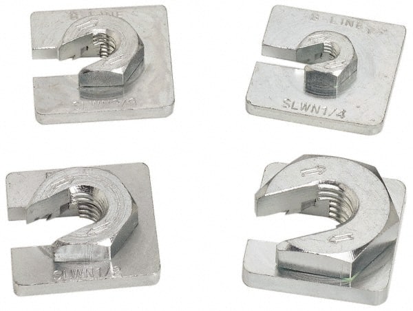 Strut Channel Slip On Square Washer/Lock Nut: Use with Cooper B-Line - Channel/Strut (All Sizes Except B62 & B72), 1/4-20