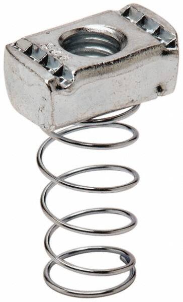 Strut Channel Regular Spring Nut: Use with B24, B26 & B32 Channel/Strut & Cooper B-Line - B22, 1/4