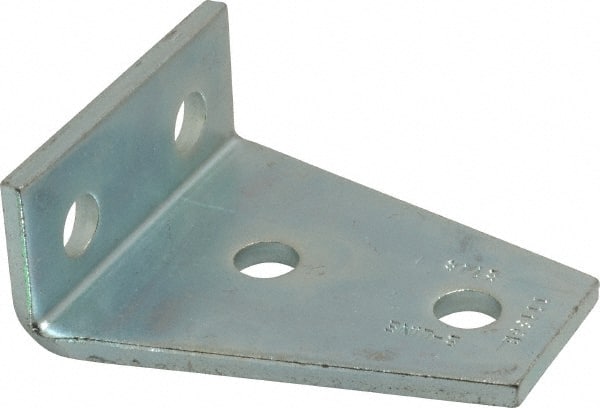 Strut Channel 4 Hole Gusseted Shelf Bracket: Use with Cooper B-Line - Channel/Strut (All Sizes Except B62 & B72), 1/2