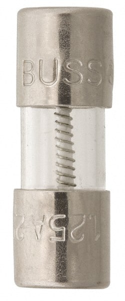 Cartridge Time Delay Fuse: 1.25 A, 15 mm OAL, 5 mm Dia MPN:BK/C519-1.25-R