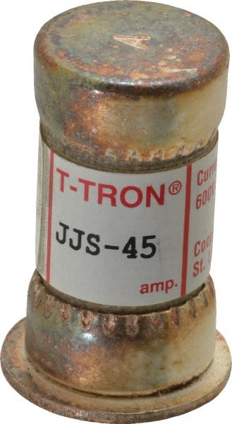 Cartridge Fast-Acting Fuse: T, 45 A, 20.6 mm Dia MPN:JJS-45