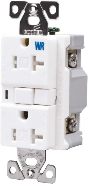 1 Phase, 5-20R NEMA, 125 VAC, 20 Amp, Self Grounding, GFCI Receptacle MPN:TRSGFNL20W