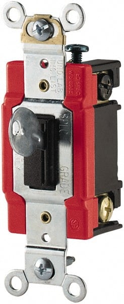 1 Pole, 120 to 277 VAC, 20 Amp, Specification Grade Key Lock Wall Switch MPN:AH1221L