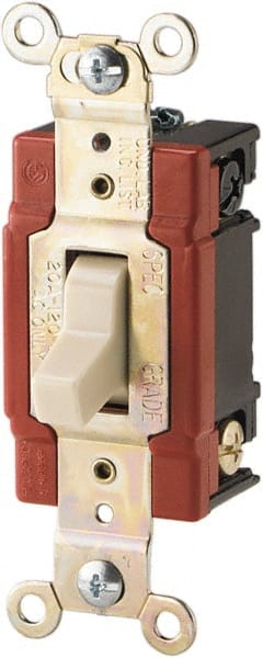 3 Pole, 120 to 277 VAC, 20 Amp, Industrial Grade Toggle Three Way Switch MPN:AH1223V