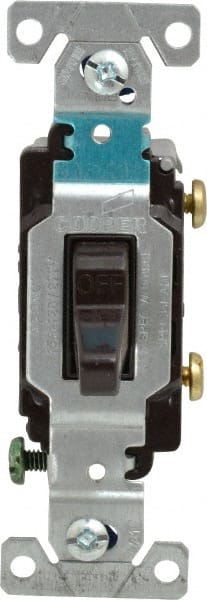 1 Pole, 120 to 277 VAC, 15 Amp, Commercial Grade Toggle Wall Switch MPN:CS115B