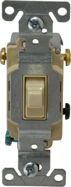 3 Pole, 120 to 277 VAC, 15 Amp, Commercial Grade Toggle Three Way Switch MPN:CS315V