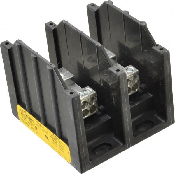 2 Poles, 175 Amp, 8-2/0 AWG (Al), 14-2/0 AWG (Cu) Primary, 4-14 AWG (Cu), 4-8 AWG (Al) Secondary, Thermoplastic Power Distribution Block MPN:16321-2