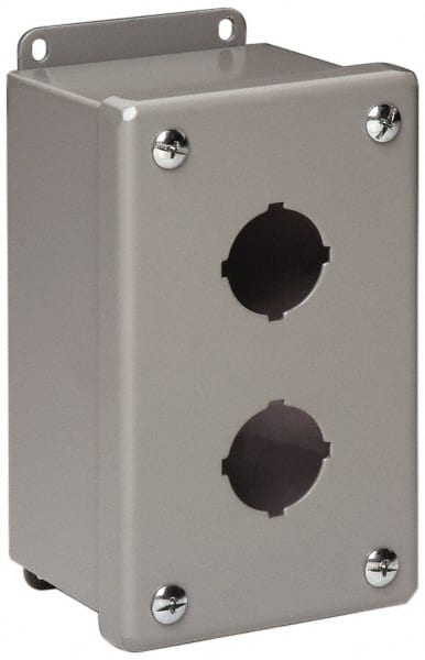 1 Hole, 1.203 Inch Hole Diameter, Stainless Steel Pushbutton Switch Enclosure MPN:78205113694