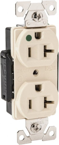 Straight Blade Duplex Receptacle: NEMA 5-20R, 20 Amps, Self-Grounding MPN:AH8300V