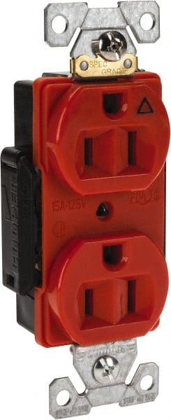 Straight Blade Duplex Receptacle: NEMA 5-15R, 15 Amps, Isolated Ground MPN:IG5262RN