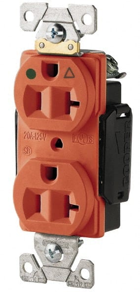 Straight Blade Duplex Receptacle: NEMA 5-20R, 20 Amps, Isolated Ground MPN:IG8300RN