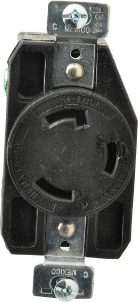 125 VAC, 30 Amp, L5-30R NEMA, Self Grounding Receptacle MPN:CWL530R