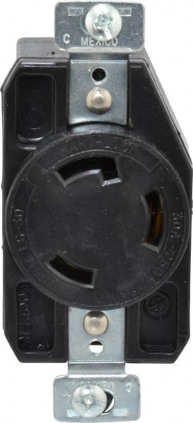 250 VAC, 30 Amp, L6-30R NEMA, Self Grounding Receptacle MPN:CWL630R