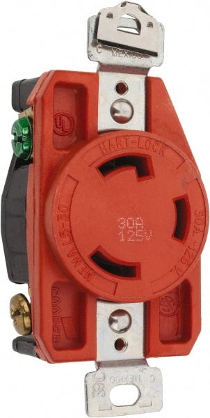 125 VAC, 30 Amp, L5-30R NEMA, Isolated Ground Receptacle MPN:IGL530R