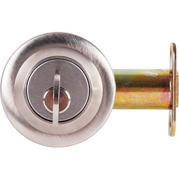 Deadbolts, Deadbolt Type: Thumb Turn, Inside & Exterior Rose , Lock Type: Single Cylinder , Finish: Satin Chrome , Hand Orientation: Non-Handed  MPN:DL3060 626