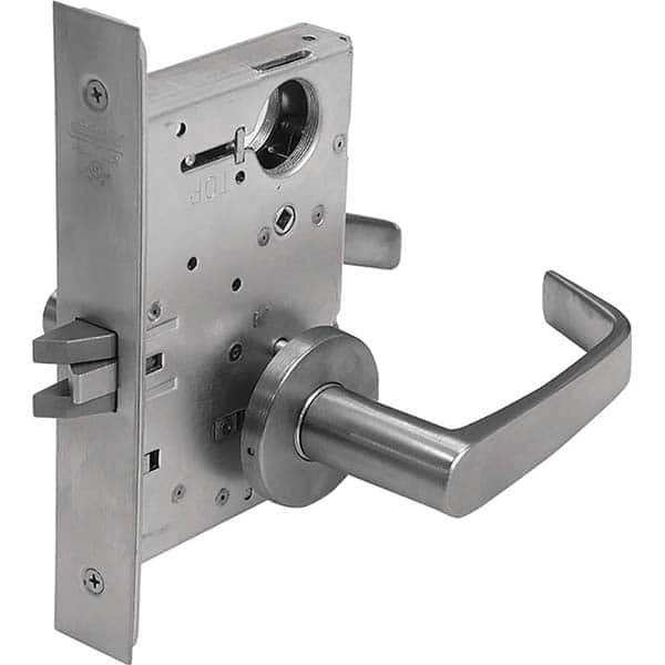 Lever Locksets, Type: Passage, Door Thickness: 1-3/4, Key Type: Conventional, Back Set: 2-3/4, For Use With: Commercial Doors, Finish/Coating: Satin Chrome MPN:ML2010 NSA 626