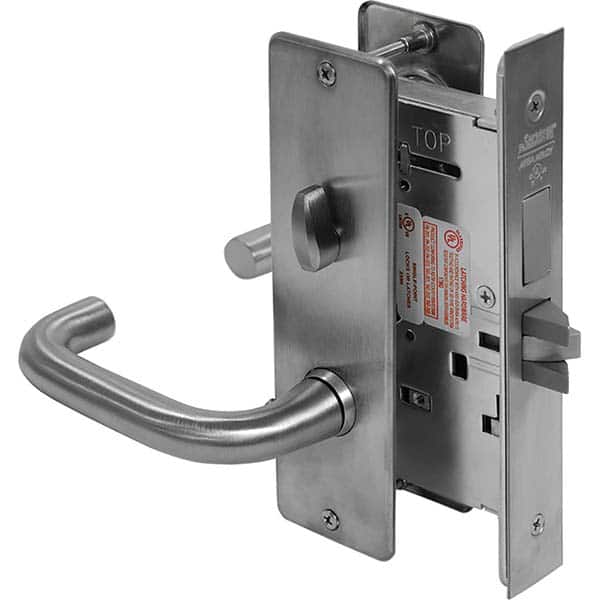 Lever Locksets, Type: Privacy, Door Thickness: 1-3/4, Key Type: Conventional, Back Set: 2-3/4, For Use With: Commercial Doors, Finish/Coating: Satin Chrome MPN:ML2030 LWA 626