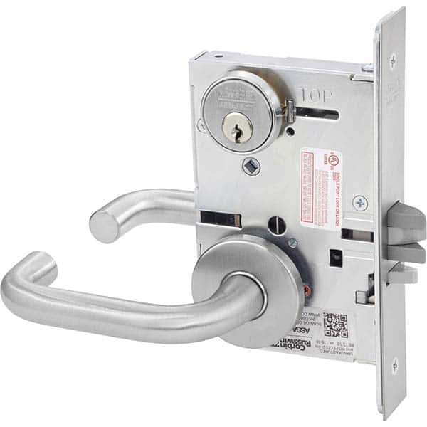 Lever Locksets, Type: Classroom, Door Thickness: 1-3/4, Key Type: Conventional, Back Set: 2-3/4, For Use With: Commercial Doors, Finish/Coating: Satin Chrome MPN:ML2055 LWA 626