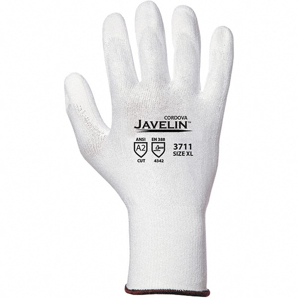 Cut, Puncture & Abrasive-Resistant Gloves: Size L, ANSI Cut A2, ANSI Puncture 2, Polyurethane, Polyethylene MPN:3711GL