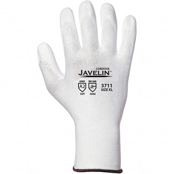 Cut, Puncture & Abrasive-Resistant Gloves: Size M, ANSI Cut A2, ANSI Puncture 2, Polyurethane, Polyethylene MPN:3711GM