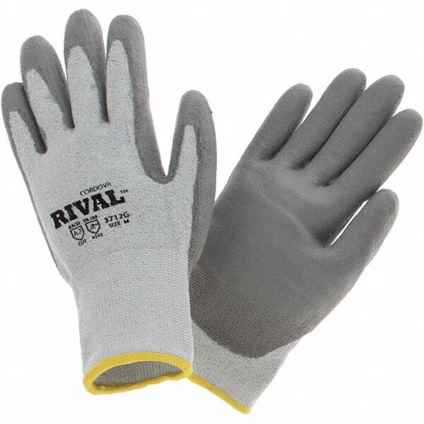 Cut-Resistant Gloves: Size Medium, ANSI Cut A2, ANSI Puncture 2, Polyurethane, Series 3712G MPN:3712GM