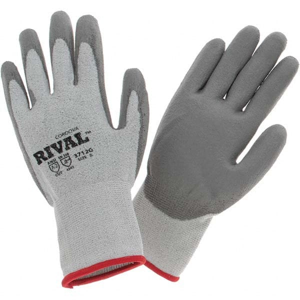 Cut-Resistant Gloves: Size Small, ANSI Cut A2, ANSI Puncture 2, Polyurethane, Series 3712G MPN:3712GS