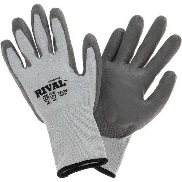 Cut-Resistant Gloves: Size XL, ANSI Cut A2, Polyurethane, HPPE MPN:3712GXL