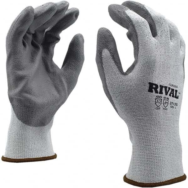 Cut-Resistant Gloves: Size XS, ANSI Cut A2, Polyurethane, HPPE MPN:3712GXS