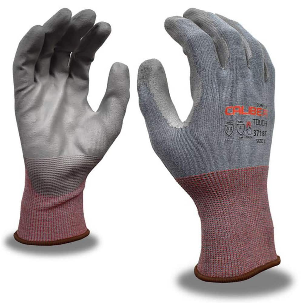 Puncture-Resistant Gloves:  Size  Large,  ANSI Cut  A4,  ANSI Puncture  0,  Polyurethane,   HPPG High Performance Polyethylene Graphene MPN:3718TL