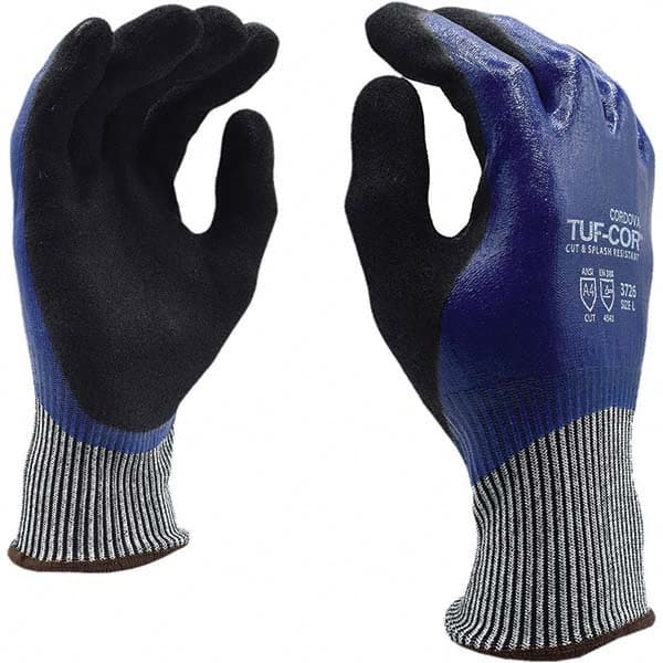 Cut-Resistant Gloves: Size M, ANSI Cut A4, Nitrile, HPPE MPN:3726M