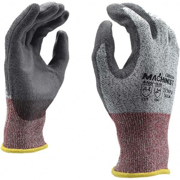 Cut, Puncture & Abrasive-Resistant Gloves: Size L, ANSI Cut A4, ANSI Puncture 4, Polyurethane, HPPE MPN:3734PU-L