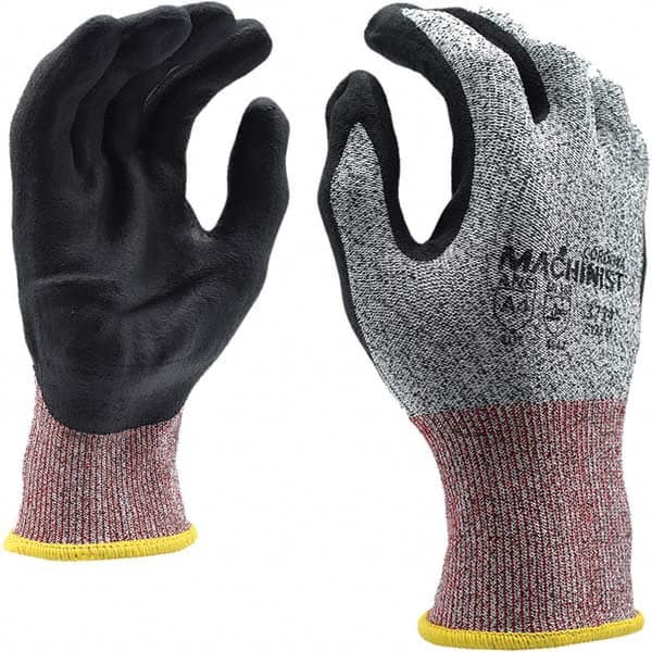Cut, Puncture & Abrasive-Resistant Gloves: Size M, ANSI Cut A4, ANSI Puncture 4, Nitrile, HPPE MPN:3734SNM