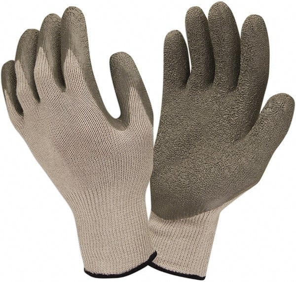 General Purpose Work Gloves: Large, Latex Coated, Cotton & Polyester MPN:3897L