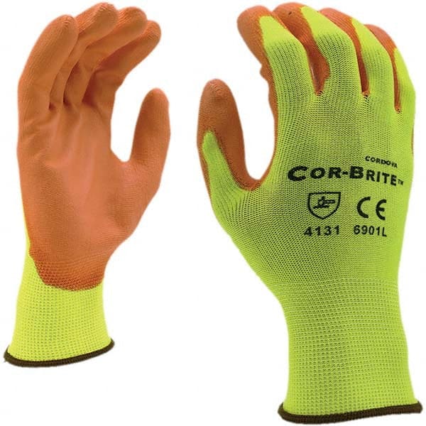 General Purpose Work Gloves: X-Large, Polyurethane Coated, Polyester MPN:6901XL