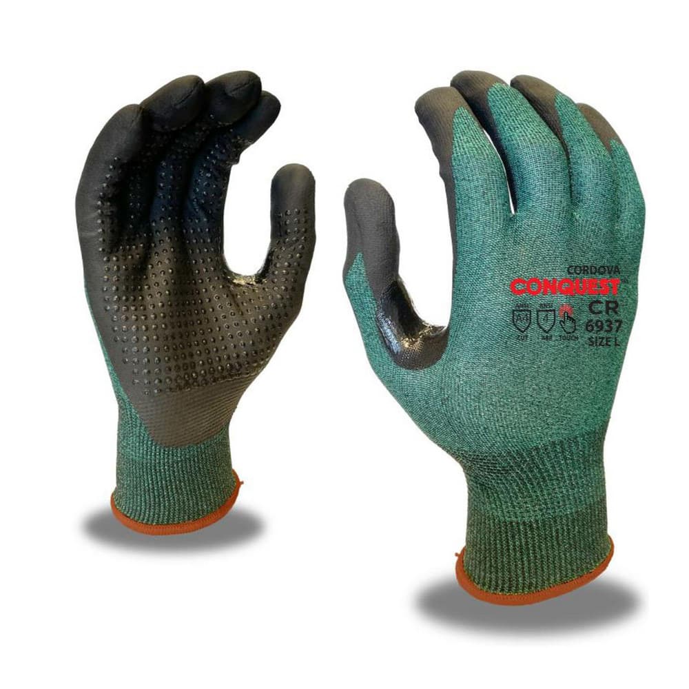 Puncture-Resistant Gloves:  Size  Large,  ANSI Cut  A4,  ANSI Puncture  0,  Micro-Foam Nitrile,   HPPG High Performance Polyethylene Graphene MPN:6937L