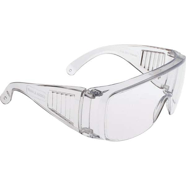 Safety Glasses: Uncoated, Polycarbonate, Clear Lenses, N/A MPN:EC10S