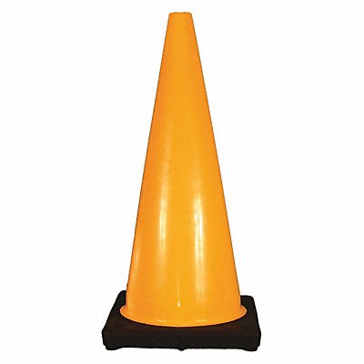 28IN YELLOW PVC TRAFFIC CONE MPN:03-500-67