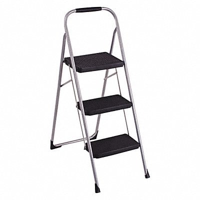 Fold Step Stool 3 Step 200 lb Platinum MPN:11-408PBLD1