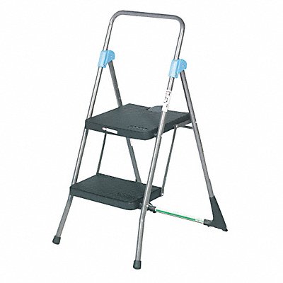 Folding Step Stool 2 Step 300 lb Gray MPN:11829GGB