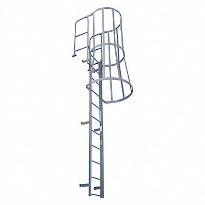 Fixed Ladder w/Safety Cage 10 ft H. MPN:F11WC C1