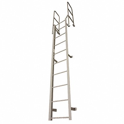 Fixed Ladder 7 ft H. Steel 8 Rungs MPN:F8S C1