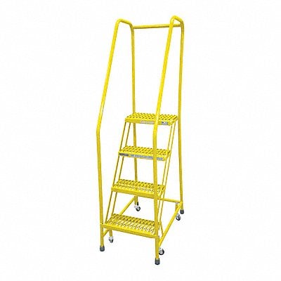 Rolling Ladder Steel 70In. H. Yellow MPN:1004R1820A2E10B3C2P6