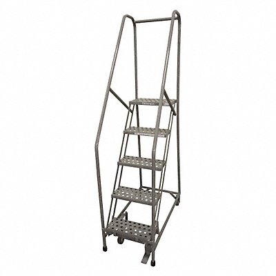 Rolling Ladder 80inH Powder Coated 450lb MPN:1005R1820A1E10B4SSP3