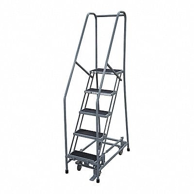 Rolling Ladder Steel 80In. H. Gray MPN:1005R1820A2E10B4AC1P6