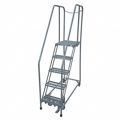 Rolling Ladder Steel 80In. H. Gray MPN:1005R2630A2E20B4D3C1P6