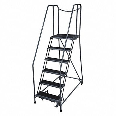 Rolling Ladder Steel 90In. H. Gray MPN:1006R2630A2E10B4D3C1P6