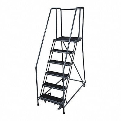 Rolling Ladder Steel 90In. H. Gray MPN:1006R2630A2E20B4AC1P6