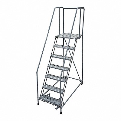 Rolling Ladder Steel 100In. H. Gray MPN:1007R3232A1E20B4C1P6