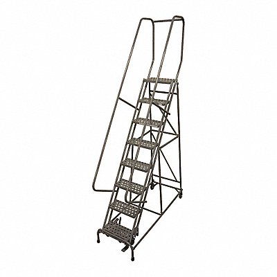 Rolling Ladder Steel 110In. H. Gray MPN:1008R1824A1E10B4AC1P6