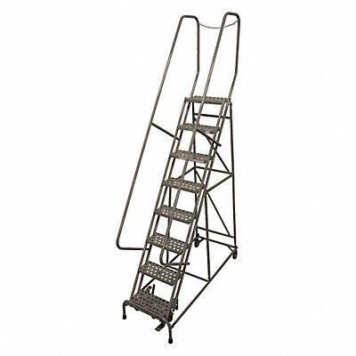 Rolling Ladder Steel 110In. H. Gray MPN:1008R1824A6E10B4D3C1P6